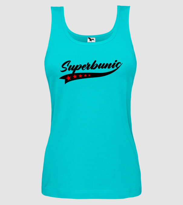 superbunic model turcoaz pe tricou