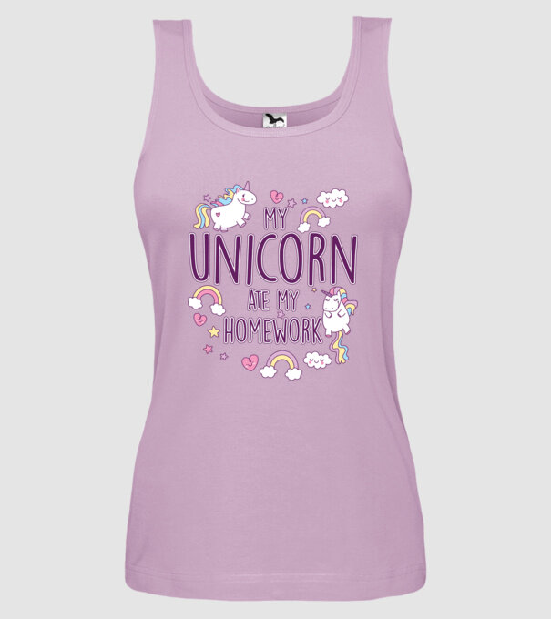 My unicorn ate my homework model liliachiu pe tricou