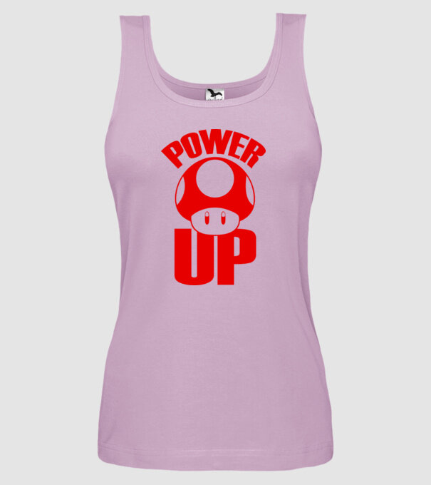 Power up model liliachiu pe tricou