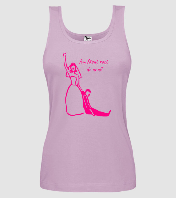 Am făcut rost de unul model liliachiu pe tricou
