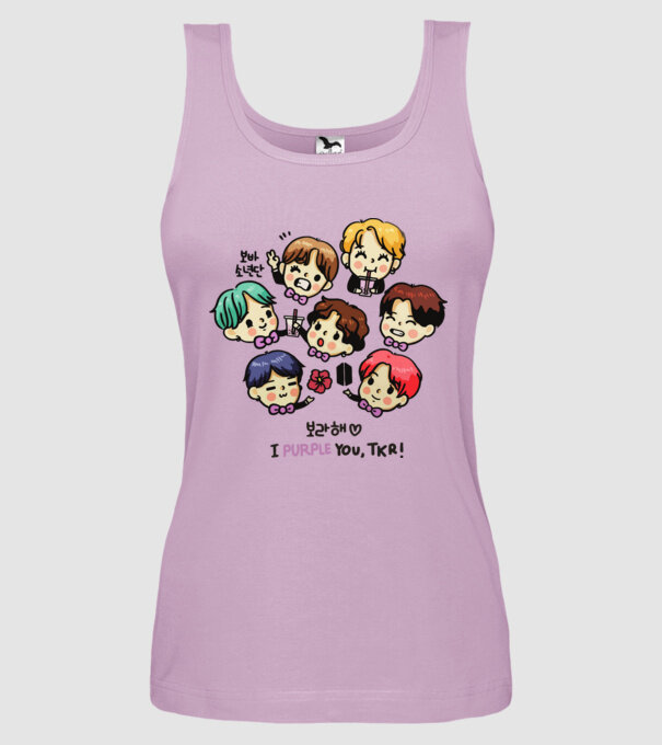BTS chibi model liliachiu pe tricou