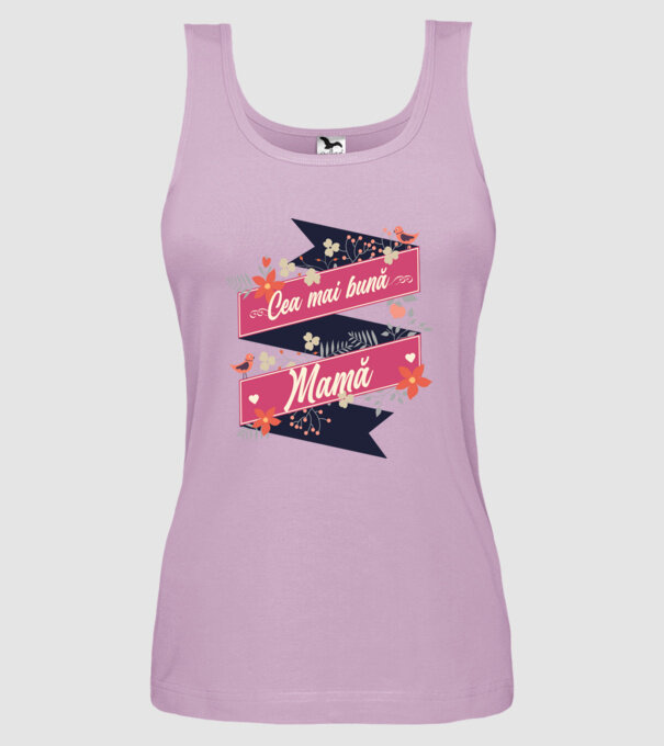Cea mai bună mamă model liliachiu pe tricou