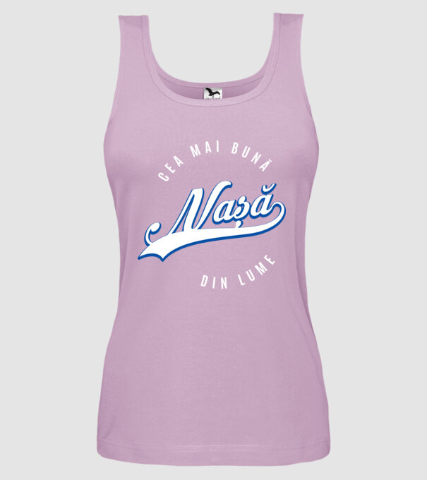 Cea mai bună NAȘĂ din lume model liliachiu pe tricou