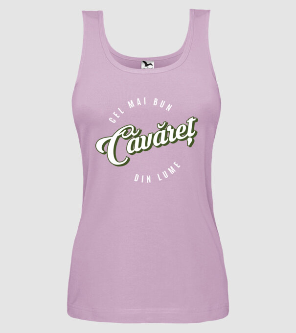 Cel mai bun Căvăret din lume model liliachiu pe tricou