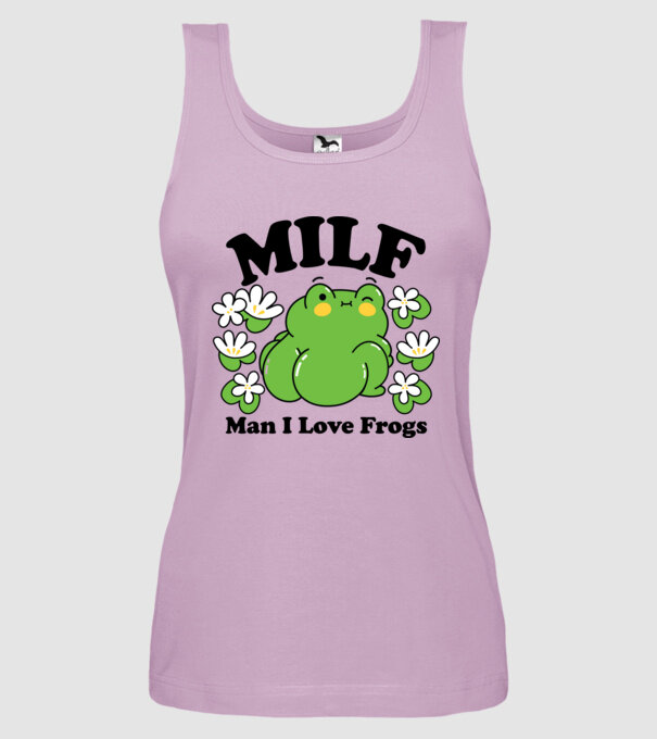 MILF man i love frogs model liliachiu pe tricou