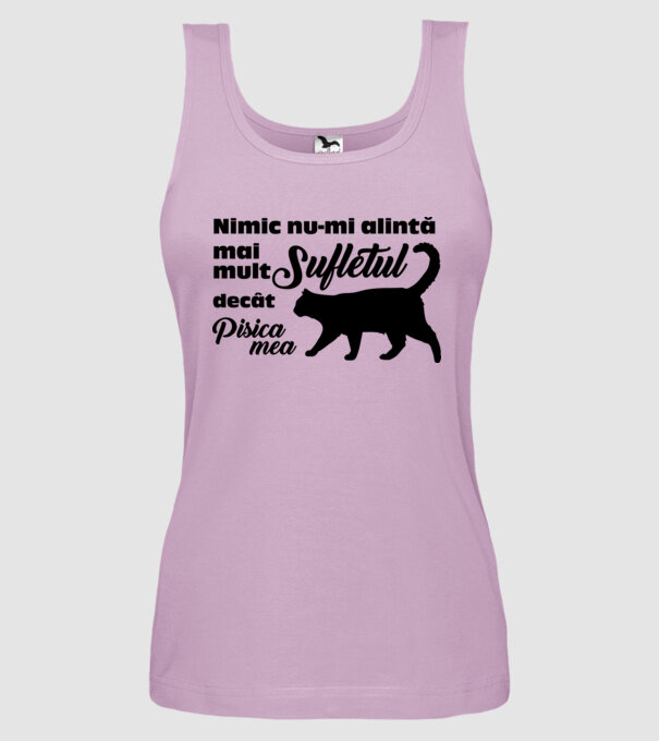 Nimic nu-mi alintă mai mult sufletul decât pisica mea model liliachiu pe tricou