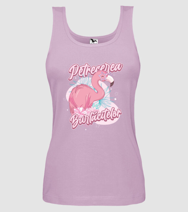 petrecerea burlăcitelor model liliachiu pe tricou