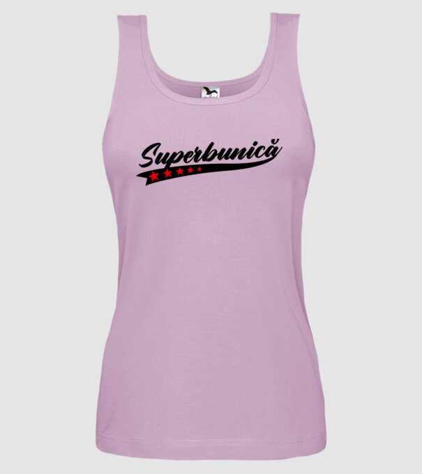 Superbunică model liliachiu pe tricou