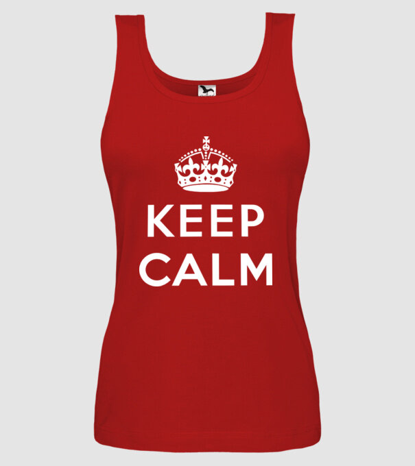 keep calm blank model roșu pe tricou