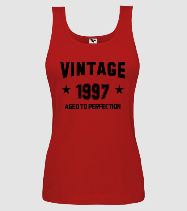 Vintage - 1997 model roșu pe tricou
