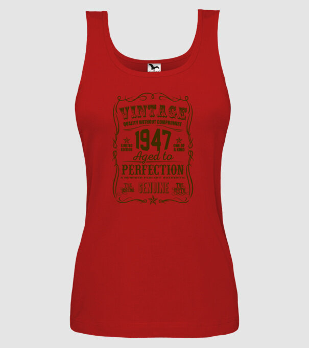 Vintage Perfection - 1947 model roșu pe tricou