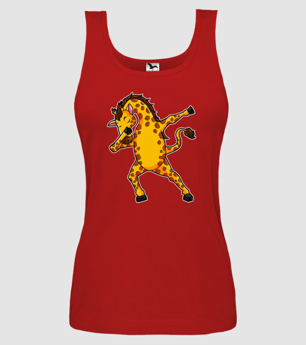 Girafă DAB model roșu pe tricou
