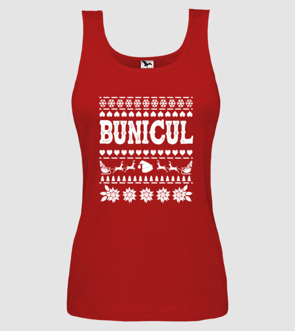 Bunicul model roșu pe tricou