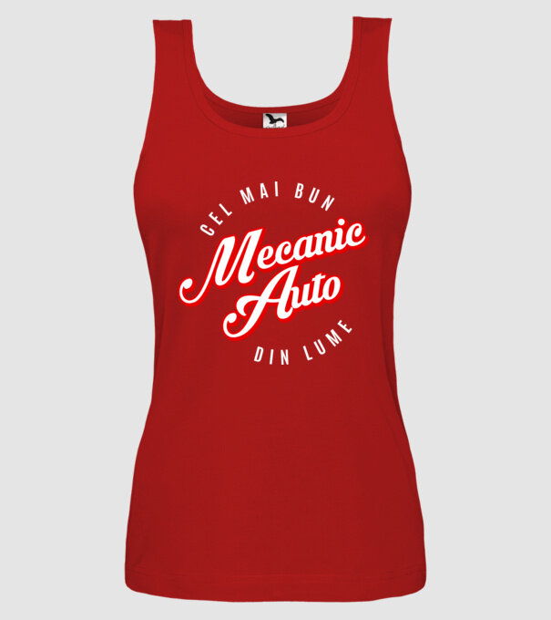 Cel mai bun MECANIC AUTO din lume model roșu pe tricou