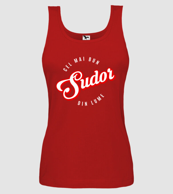 Cel mai bun SUDOR din lume model roșu pe tricou