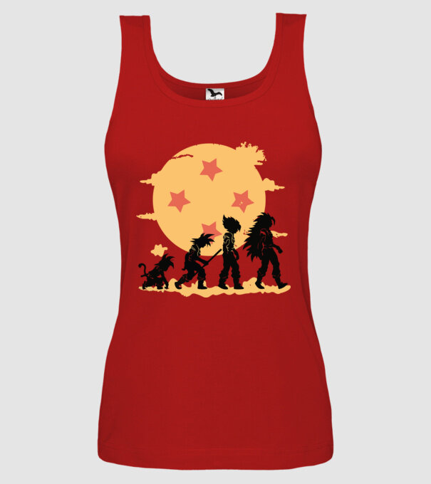 dragonball evolution model roșu pe tricou