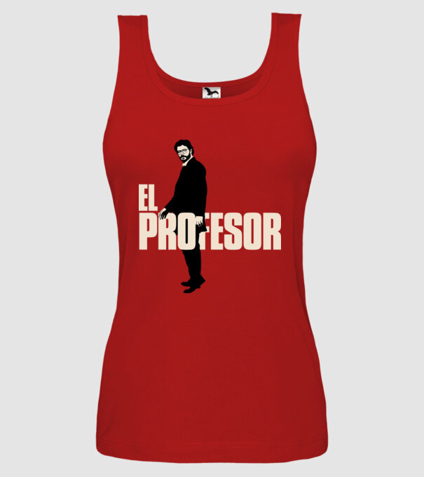 el professor la casa de papel model roșu pe tricou
