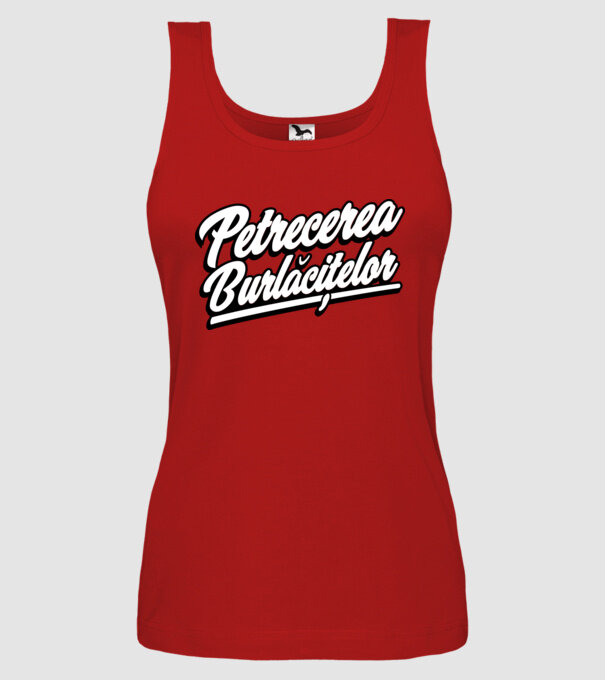 petrecerea burlăcițelor model roșu pe tricou