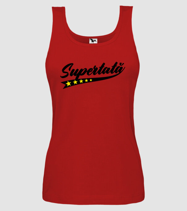 Supertată model roșu pe tricou