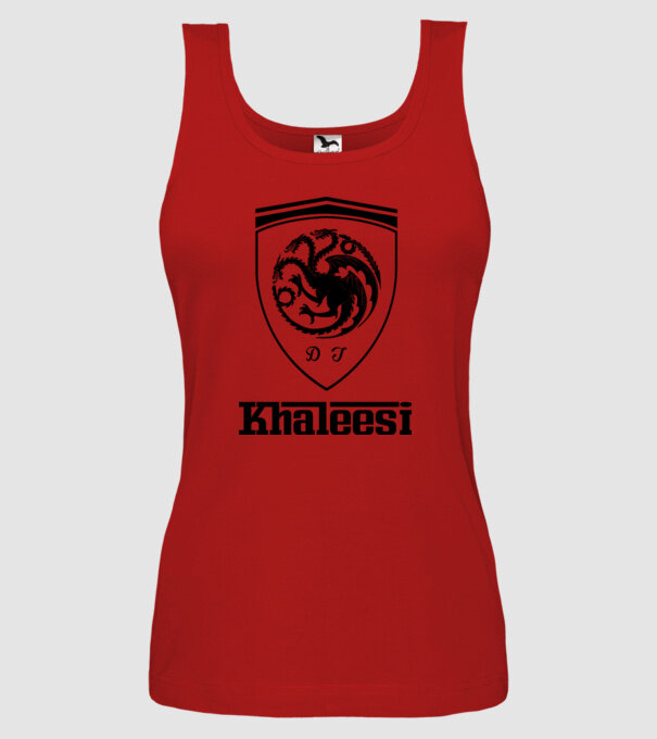 The Khaleesi Ferrari model roșu pe tricou
