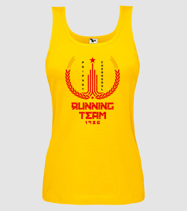 Chernobyl Running team model galben pe tricou