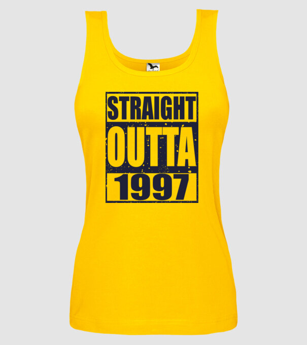 Straight Outta - 1997 model galben pe tricou