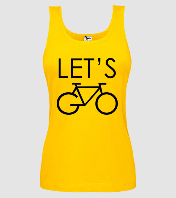 Let's go model galben pe tricou