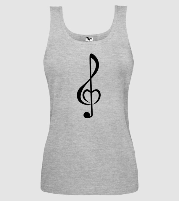 a-nota muzicală model gri pe tricou