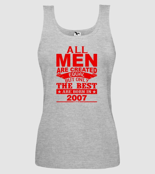All men are created - 2007 model gri pe tricou