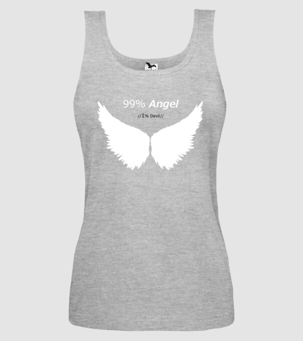 Angel model gri pe tricou