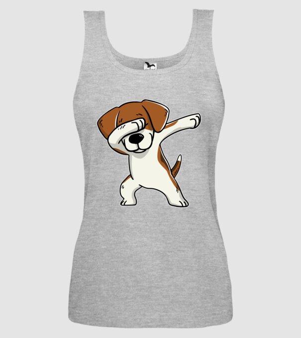 Beagle DAB model gri pe tricou