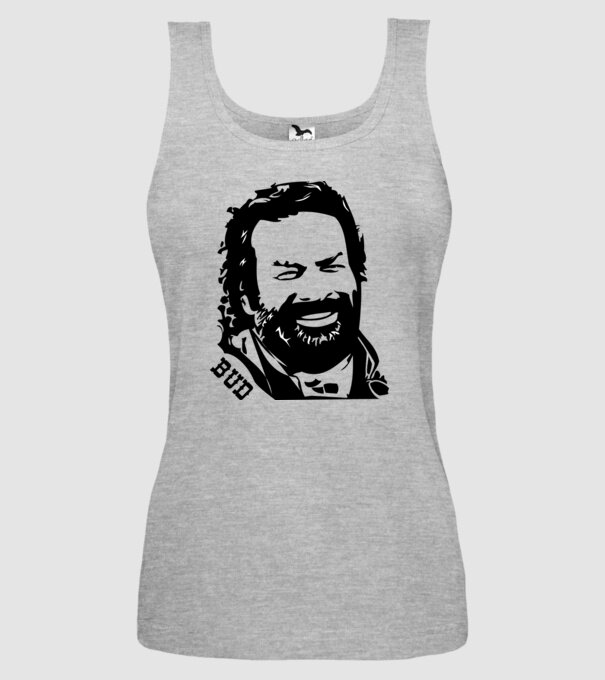 Față Bud Spencer model gri pe tricou