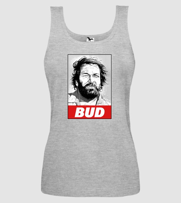 Bud Spencer halftone model gri pe tricou