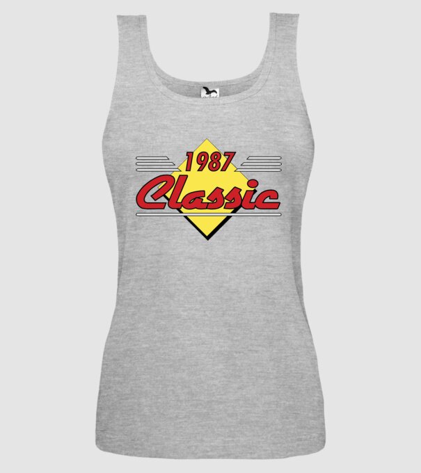 Classic - 1987 model gri pe tricou