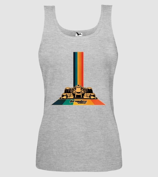 f1 retro car model gri pe tricou