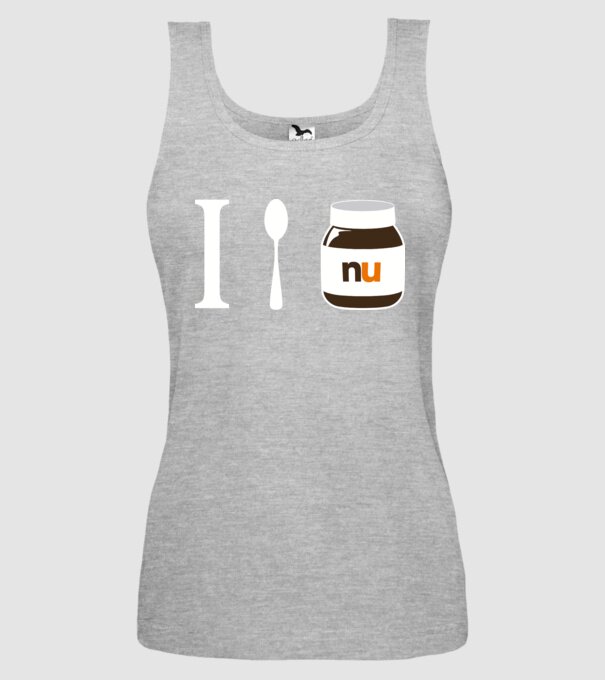i love nutella model gri pe tricou