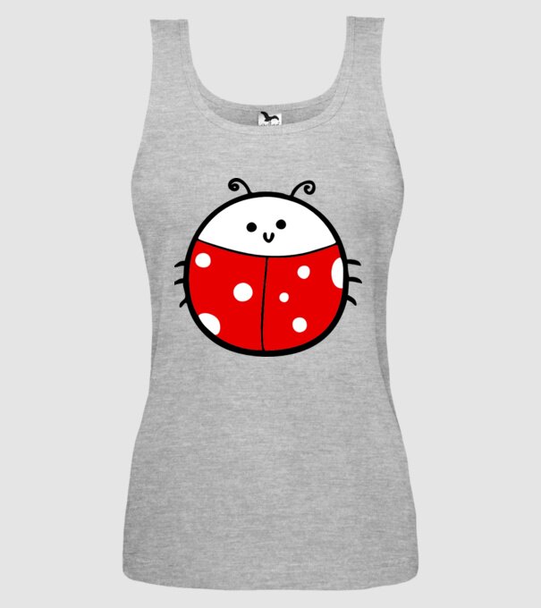 Buburuză model gri pe tricou
