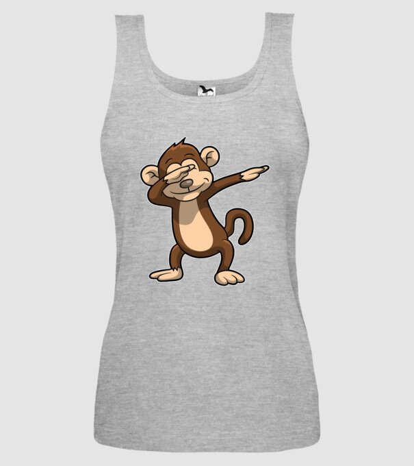 Maimuță DAB model gri pe tricou