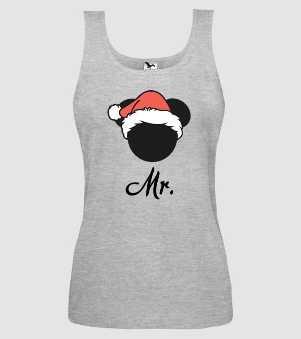 mr christmas model gri pe tricou