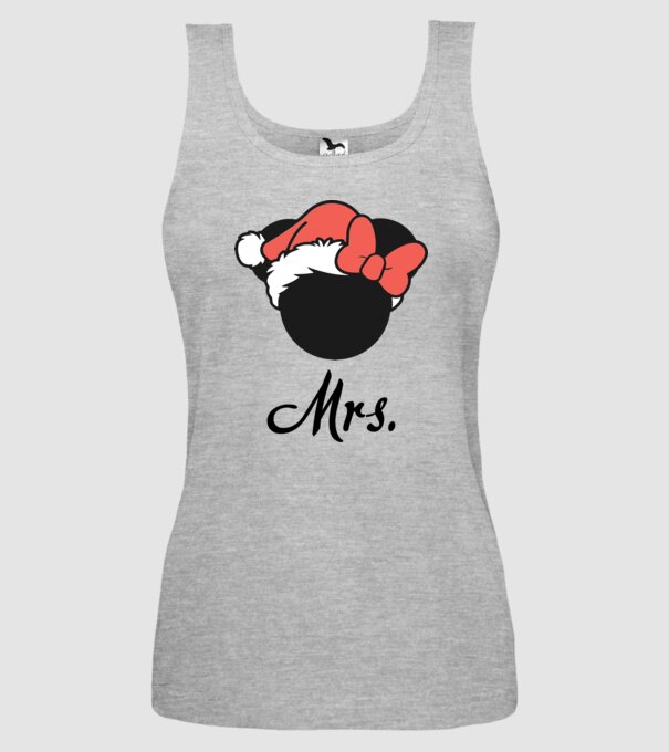 mrs christmas model gri pe tricou