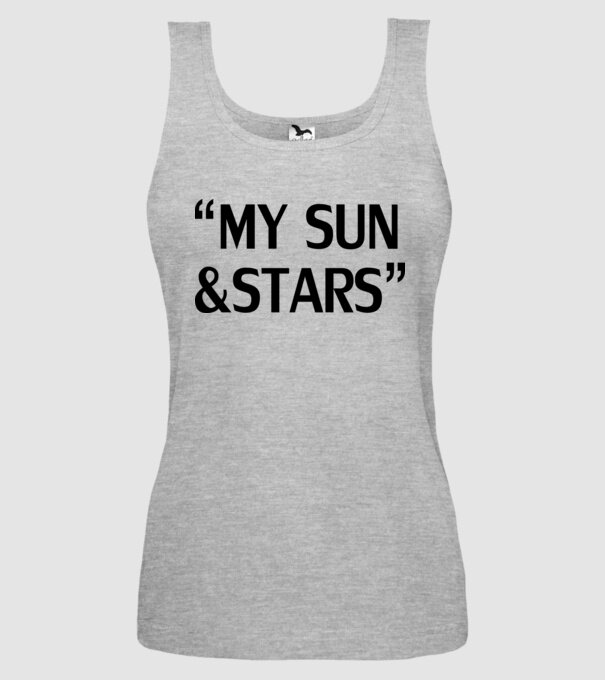 My sun and stars model gri pe tricou