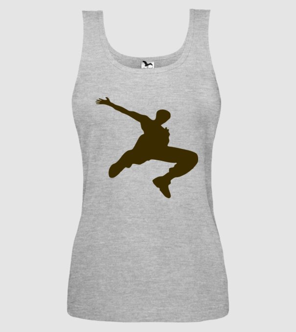 Logo Parkour model gri pe tricou