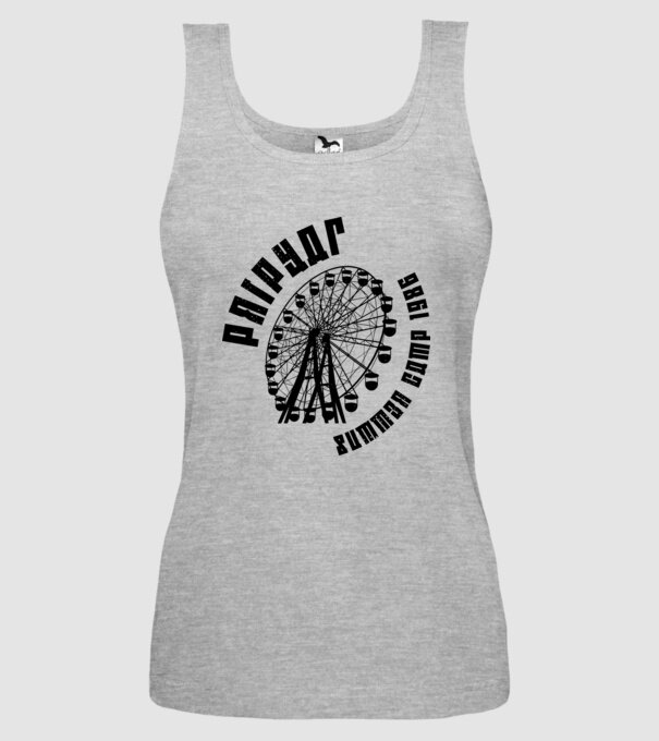 Prypiat summer camp model gri pe tricou