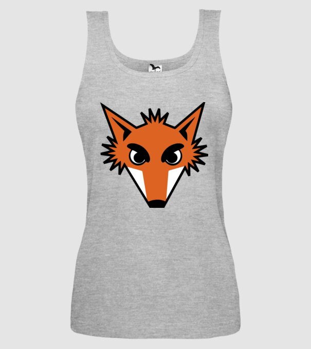 Vulpe model gri pe tricou