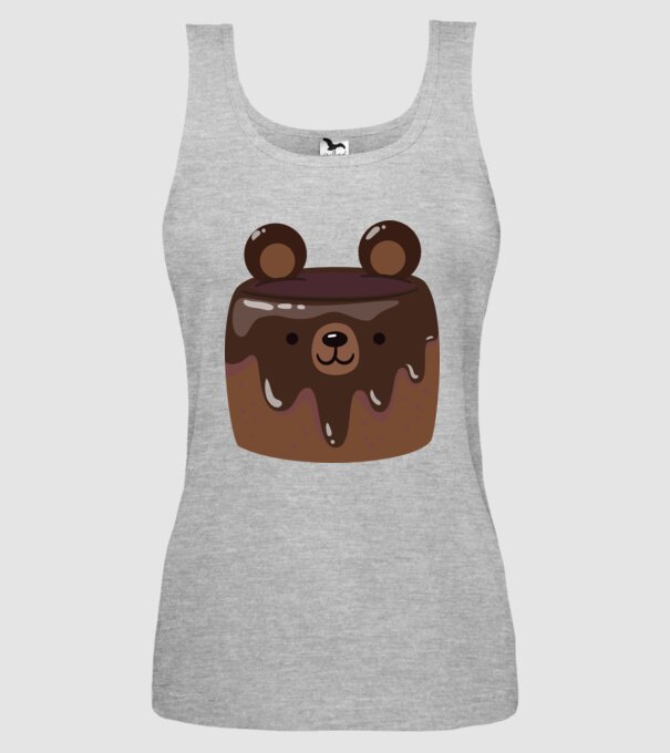 Ursuleț prăjitură model gri pe tricou
