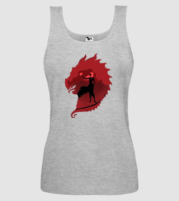 The Dragon model gri pe tricou