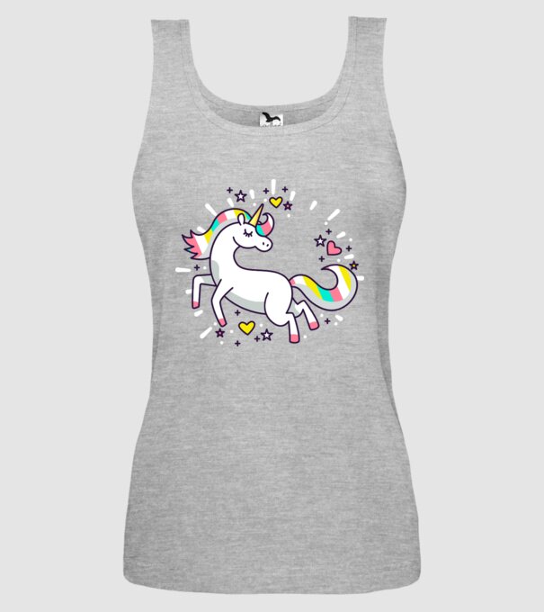 Unicorn Spark model gri pe tricou
