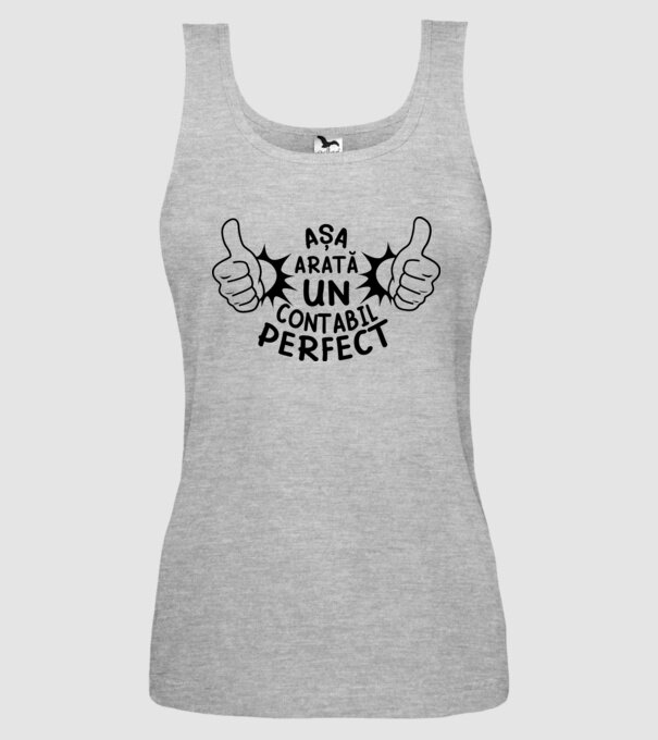 Așa arată un CONTABIL perfect model gri pe tricou