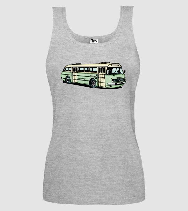 Autobuze model gri pe tricou
