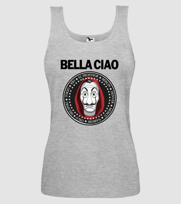 bella ciao stroke model gri pe tricou
